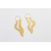 Earrings Silver 925 Sterling Dangle Drop Women's Gold Plated Handmade Gift B242